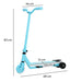 Kids Electric Scooter with Auxiliary Rear Light Wheels in Blue - Little and Giant Explorers AIYAPLAY