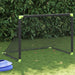 Kids' Foldable Football Goal in Black (90 x 64 x 64cm) - Little and Giant Explorers vidaXL