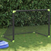 Kids' Foldable Football Goal in Black (90 x 64 x 64cm) - Little and Giant Explorers vidaXL