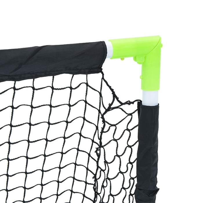 Kids' Foldable Football Goal in Black (90 x 64 x 64cm) - Little and Giant Explorers vidaXL