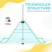 Blue adjustable kids gymnastics bar with triangular steel structure, stable and pressure resistant, max load 50kg