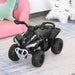 Kids Ride On Car/Walker Foot To Floor in Black - Little and Giant Explorers HOMCOM