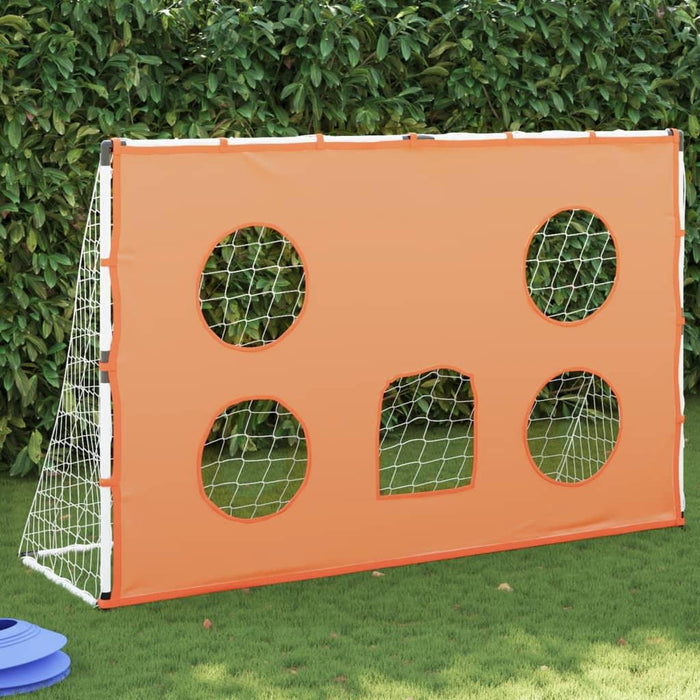 Kids' Football Goal with Targeting Mat and Ball (182 x 62 x 118cm) - Little and Giant Explorers vidaXL