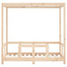 Kids Four-Posted Bed Frame in Solid Wood Pine (70 x 140cm) - Little and Giant Explorers vidaXL