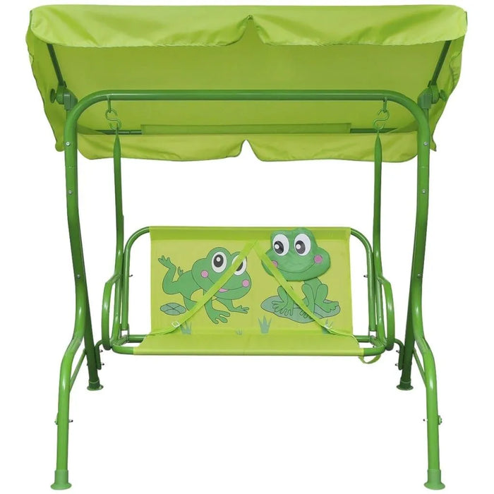 Kids 'Frog' Swing Seat in Green - Little and Giant Explorers vidaXL