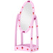 Kids Full Length Mirror 360° Rotating Mirror with Storage Shelf in Hot Pink - Little and Giant Explorers AIYAPLAY