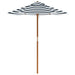 Kids Garden Striped Umbrella with Wooden Pole (Ø120 x 140cm) - Little and Giant Explorers vidaXL