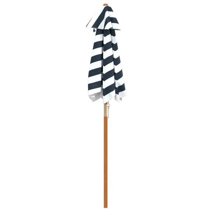 Kids Garden Striped Umbrella with Wooden Pole (Ø120 x 140cm) - Little and Giant Explorers vidaXL