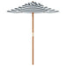 Kids Garden Striped Umbrella with Wooden Pole (Ø120 x 140cm) - Little and Giant Explorers vidaXL