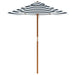 Kids Garden Striped Umbrella with Wooden Pole (Ø120 x 140cm) - Little and Giant Explorers vidaXL