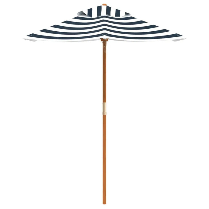 Kids Garden Striped Umbrella with Wooden Pole (Ø120 x 140cm) - Little and Giant Explorers vidaXL