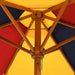 Kids Garden Umbrella with Wooden Pole in Multi-Colour (Ø120 x 140cm) - Little and Giant Explorers vidaXL