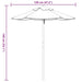 Kids Garden Umbrella with Wooden Pole in Multi-Colour (Ø120 x 140cm) - Little and Giant Explorers vidaXL