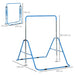 Kids Gymnastics Bar with Adjustable Height and Foldable Training Bar in Blue - Little and Giant Explorers HOMCOM