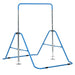 Kids Gymnastics Bar with Adjustable Height and Foldable Training Bar in Blue - Little and Giant Explorers HOMCOM