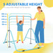 Kids Gymnastics Bar with Foldable Training Bar in Light Blue - Little and Giant Explorers HOMCOM