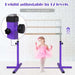 Kids Gymnastics Horizontal Bar - Purple | Adjustable Height - Steel and Wood COSTWAY - Little and Giant Explorers Costway