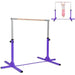 Kids Gymnastics Horizontal Bar - Purple | Adjustable Height - Steel and Wood COSTWAY - Little and Giant Explorers Costway