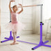 Kids Gymnastics Horizontal Bar - Purple | Adjustable Height - Steel and Wood COSTWAY - Little and Giant Explorers Costway