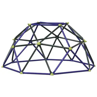 Blue Hexagonal Dome Climber | Metal Powder-Coated Steel Construction - Little and Giant Explorers vidaXL