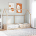 Kids House Bed Frame in Solid Wood Pine (90 x 200cm) - Little and Giant Explorers vidaXL