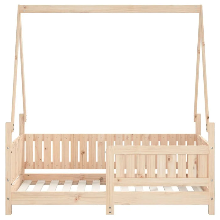 Kids House-Style Bed Frame in Solid Wood Pine (70 x 140cm) - Little and Giant Explorers vidaXL