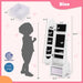 Kids Jewellery Cabinet with Full-Length Mirror – White | 2-in-1 Design - Adjustable Tilt COSTWAY - Little and Giant Explorers