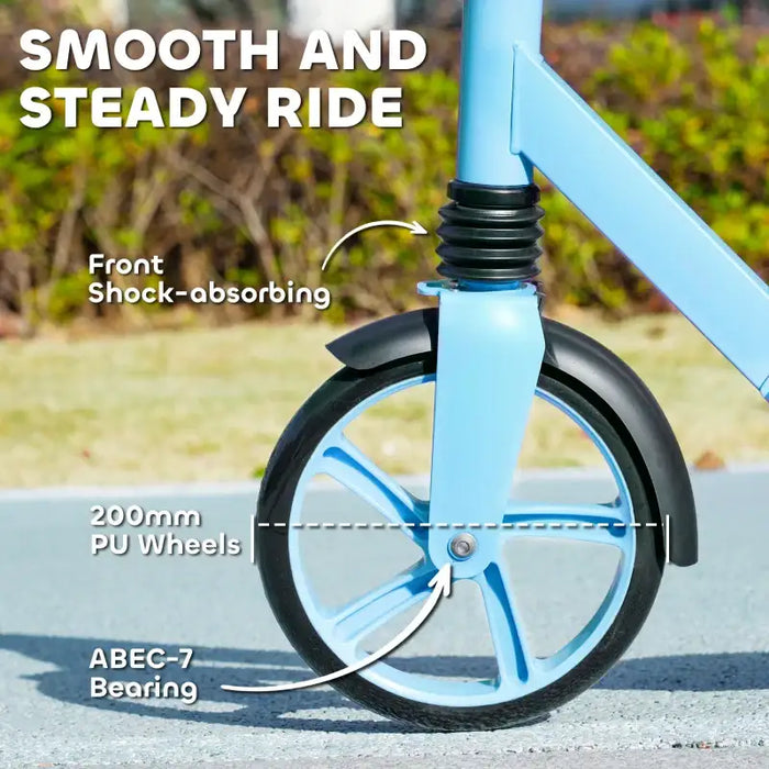 Kids Kick Scooter - Blue | 4-Level Adjustable Height - Rear Fender Brake AIYAPLAY - Little and Giant Explorers AIYAPLAY