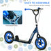 Kids Kick Scooter with Adjustable Handlebar in Blue - Little and Giant Explorers AIYAPLAY