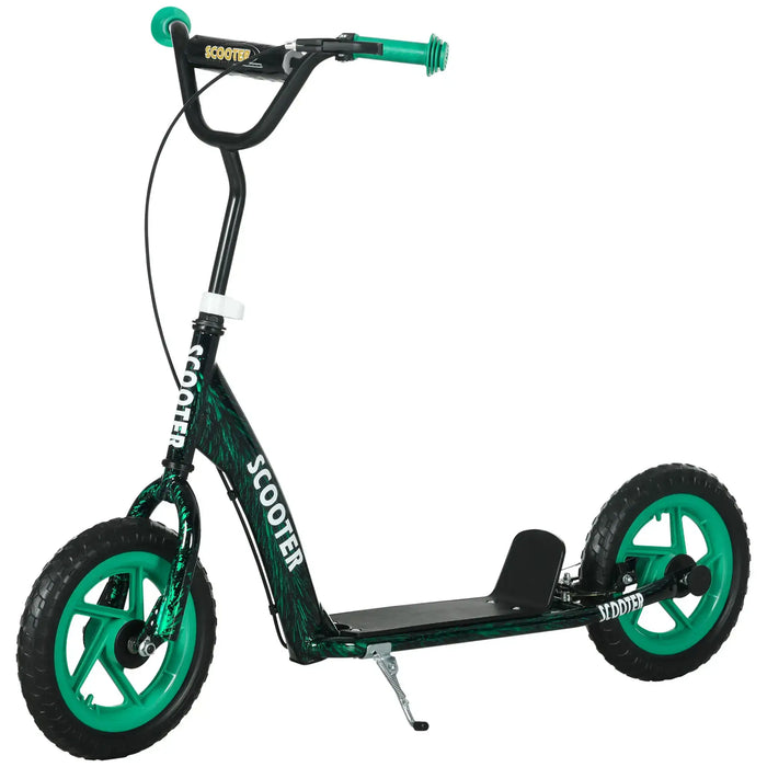 Kids Kick Scooter with Adjustable Handlebar in Green - Little and Giant Explorers AIYAPLAY
