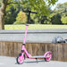 Foldable Kids Scooter with 200mm Big Wheel in Pink - Little and Giant Explorers AIYAPLAY
