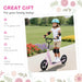 Kids Kick Scooter – Pink | Adjustable Handlebar and 12" Wheels HOMCOM - Little and Giant Explorers HOMCOM