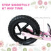 Kids Kick Scooter – Pink | Adjustable Handlebar and 12" Wheels HOMCOM - Little and Giant Explorers HOMCOM