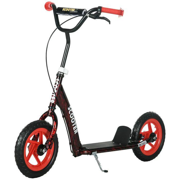 Kids Kick Scooter with Adjustable Handlebar in Red - Little and Giant Explorers AIYAPLAY