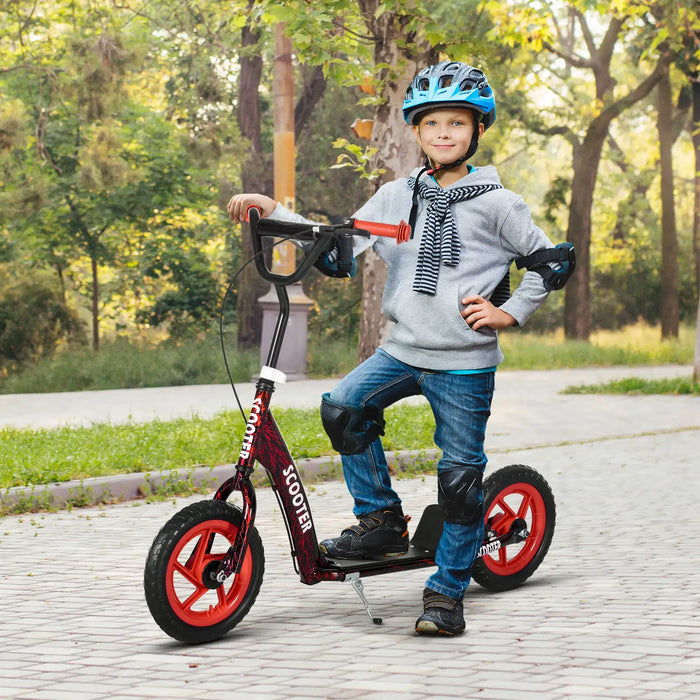 Kids Kick Scooter with Adjustable Handlebar in Red - Little and Giant Explorers AIYAPLAY