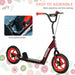 Kids Kick Scooter with Adjustable Handlebar in Red - Little and Giant Explorers AIYAPLAY