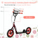 Kids Kick Scooter with Adjustable Handlebar in Red - Little and Giant Explorers AIYAPLAY