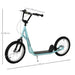 Kick Scooter with Adjustable Handlebar, Dual Brakes and Anti-Slip Deck in Blue - Little and Giant Explorers HOMCOM