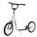 Kick Scooter with Adjustable Handlebar, Dual Brakes and Anti-Slip Deck in White - Little and Giant Explorers HOMCOM