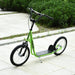 Kick Scooter with Adjustable Handlebar, Dual Brakes and Anti-Slip Deck in Green - Little and Giant Explorers HOMCOM