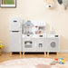 Kids Kitchen Playset with Refrigerator and Washing Machine - Little and Giant Explorers Costway