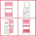 Kids’ Kitchen Step Stool – Pink and White Learning Tower | 3 Adjustable Heights COSTWAY - Little and Giant Explorers Costway