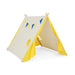 Kids Large Triangular Playhouse Tent in Yellow - Little and Giant Explorers Costway