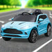 Kids Licensed Aston Martin DBX with Lights and Music in Blue 12V - Little and Giant Explorers AIYAPLAY