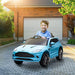 Kids Licensed Aston Martin DBX with Lights and Music in Blue 12V - Little and Giant Explorers AIYAPLAY