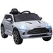 Kids Licensed Aston Martin DBX with Lights and Music in Grey 12V - Little and Giant Explorers AIYAPLAY