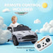 Kids Licensed Aston Martin DBX with Lights and Music in Grey 12V - Little and Giant Explorers AIYAPLAY