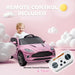 Kids Licensed Aston Martin DBX with Lights and Music in Pink 12V - Little and Giant Explorers AIYAPLAY