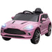 Kids Licensed Aston Martin DBX with Lights and Music in Pink 12V - Little and Giant Explorers AIYAPLAY