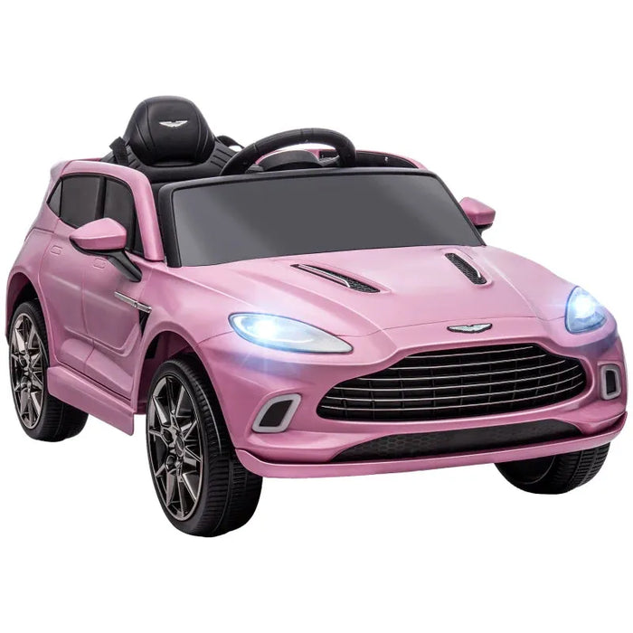 Kids Licensed Aston Martin DBX with Lights and Music in Pink 12V - Little and Giant Explorers AIYAPLAY